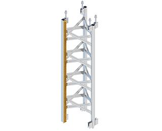 Ocelový sloup GEDA UNI-X-MAST 1,5 m